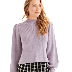 ELEVEN SIX Mia Baby Alpaca Sweater Lilac Purple Lavender Size M
